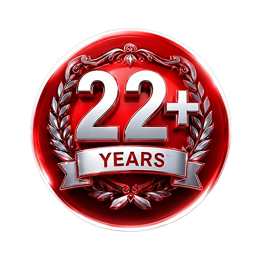 24 plus years icon